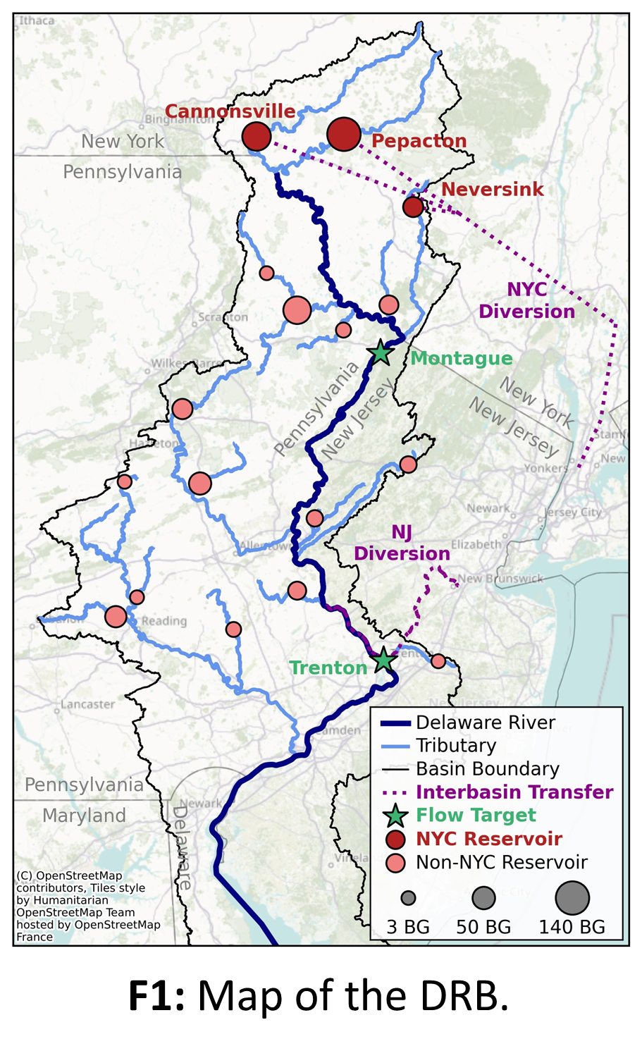 Map of the DRB