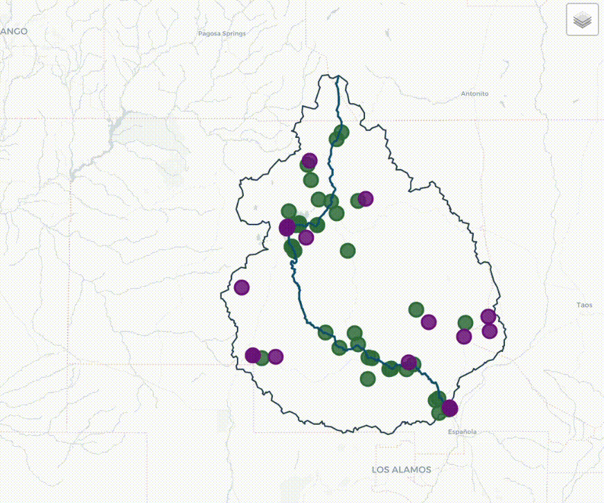 GIF showing interactive map